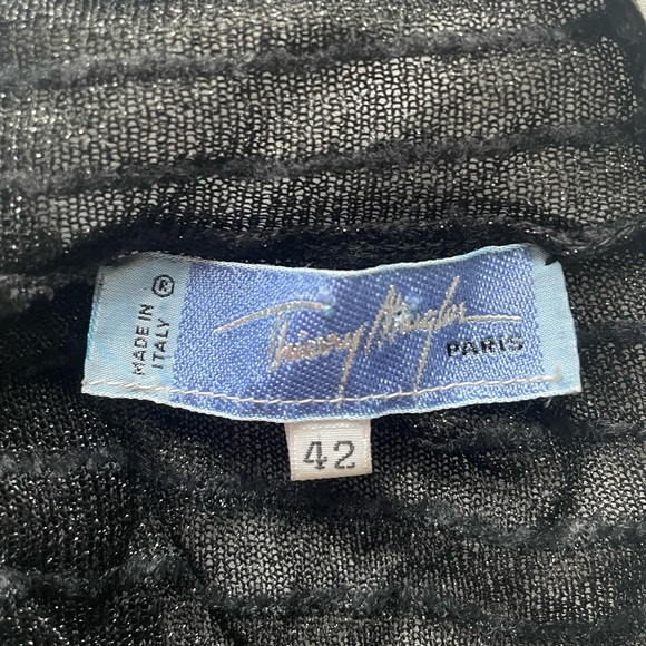 THIERRY MUGLER HAUTE COUTURE 1995 ICONIC BLACK DRESS - Picture 7 of 9